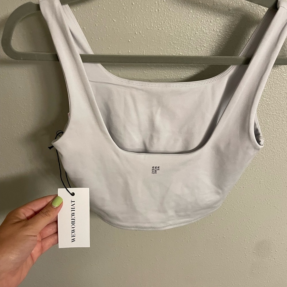 We wore what straight neck crop top - Picture 3 of 5